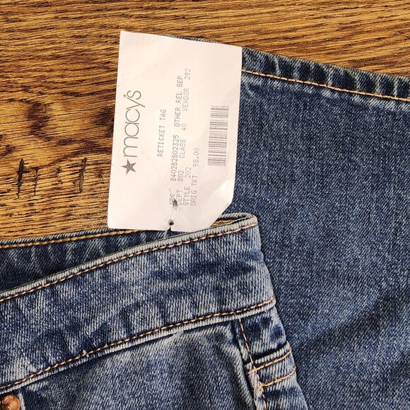 NWT Juicy Couture Womans Button Fly Medium Wash Relaxed Fit - Picture 6 of 8